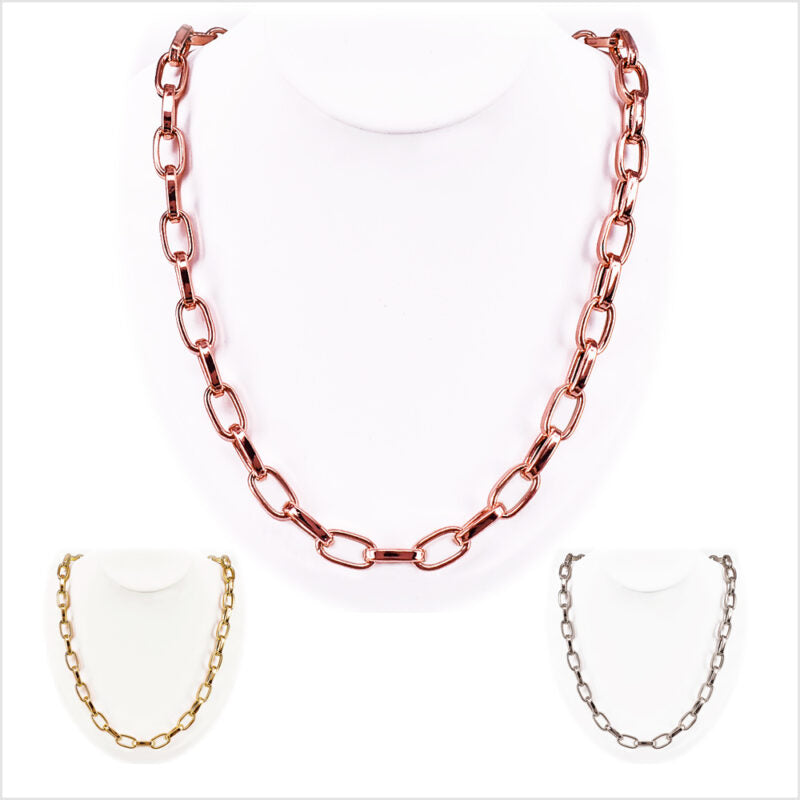 Collana a maglia ovale in Argento 925