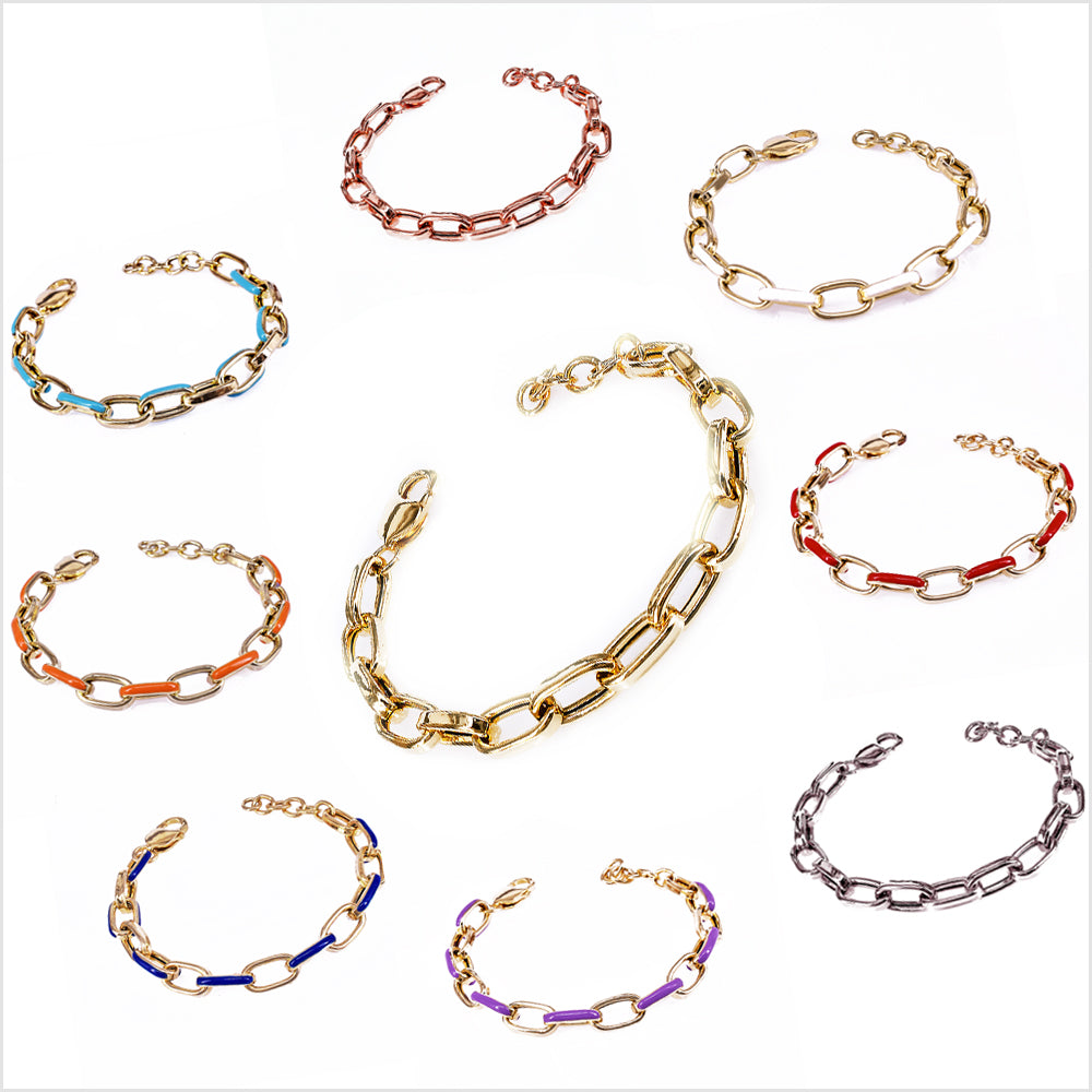Bracciale Donna in Argento 925 con maglia ovale