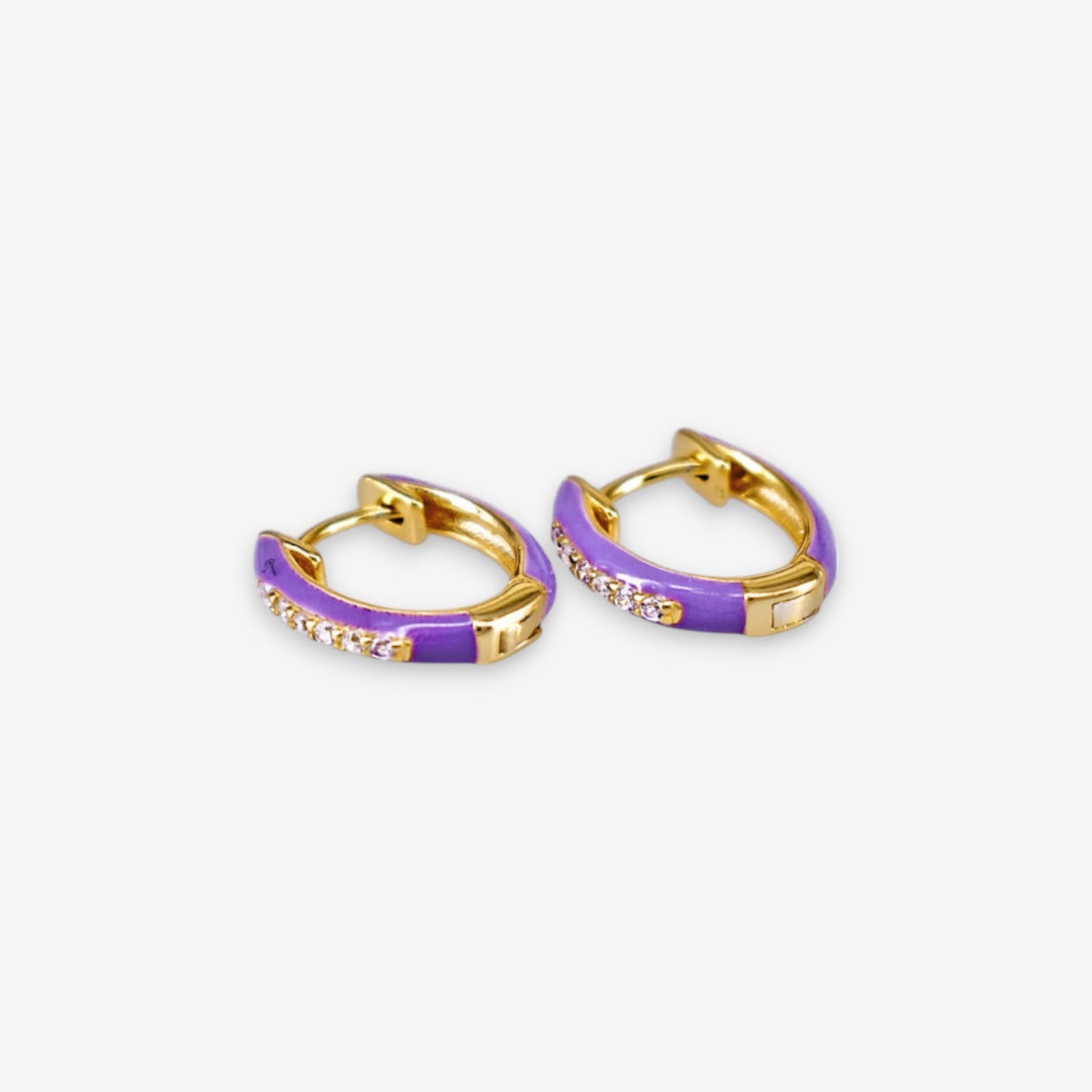 Orecchini Donna in Argento 925 smaltati con zirconi
