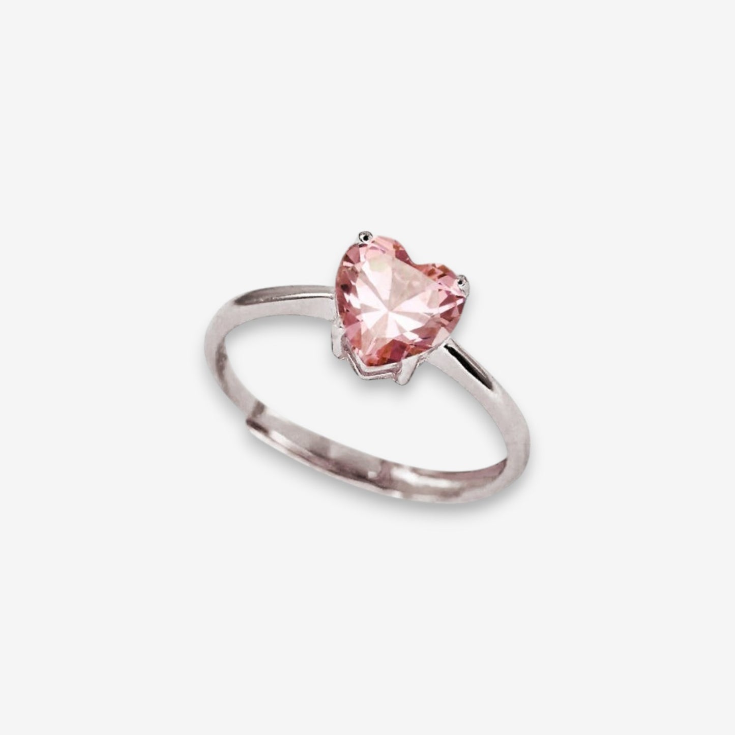 Anello Donna Cuore Dell'Oceano in Argento 925 Regolabile