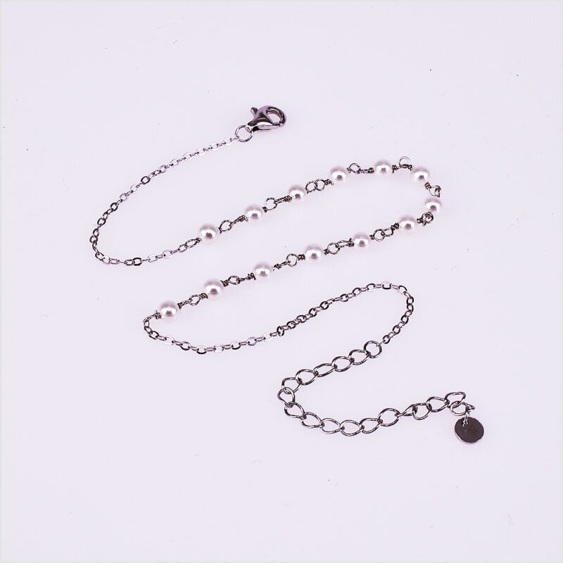 Cavigliera Donna con Cristalli in Argento 925
