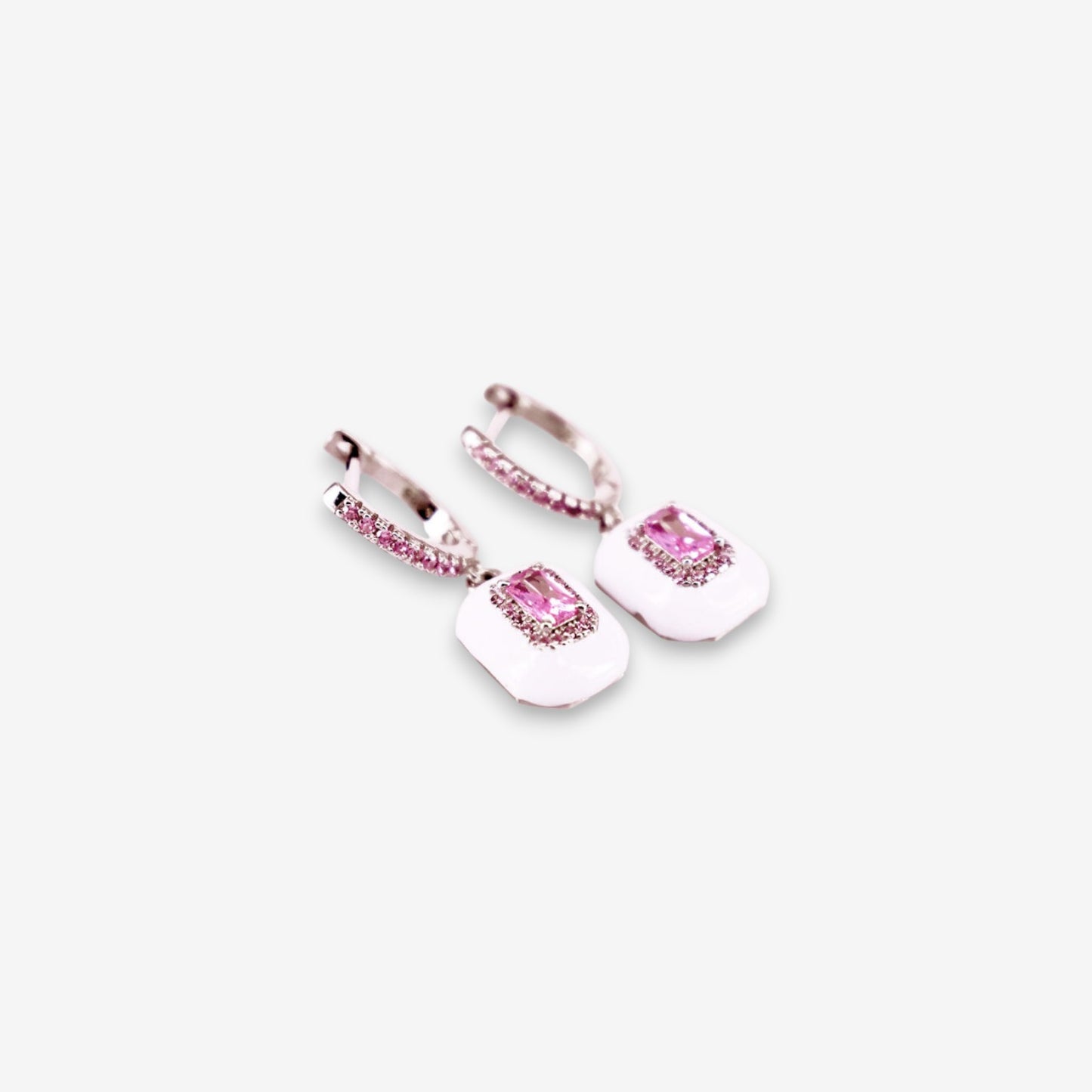 Orecchini Donna in Argento 925 smaltati con zirconi