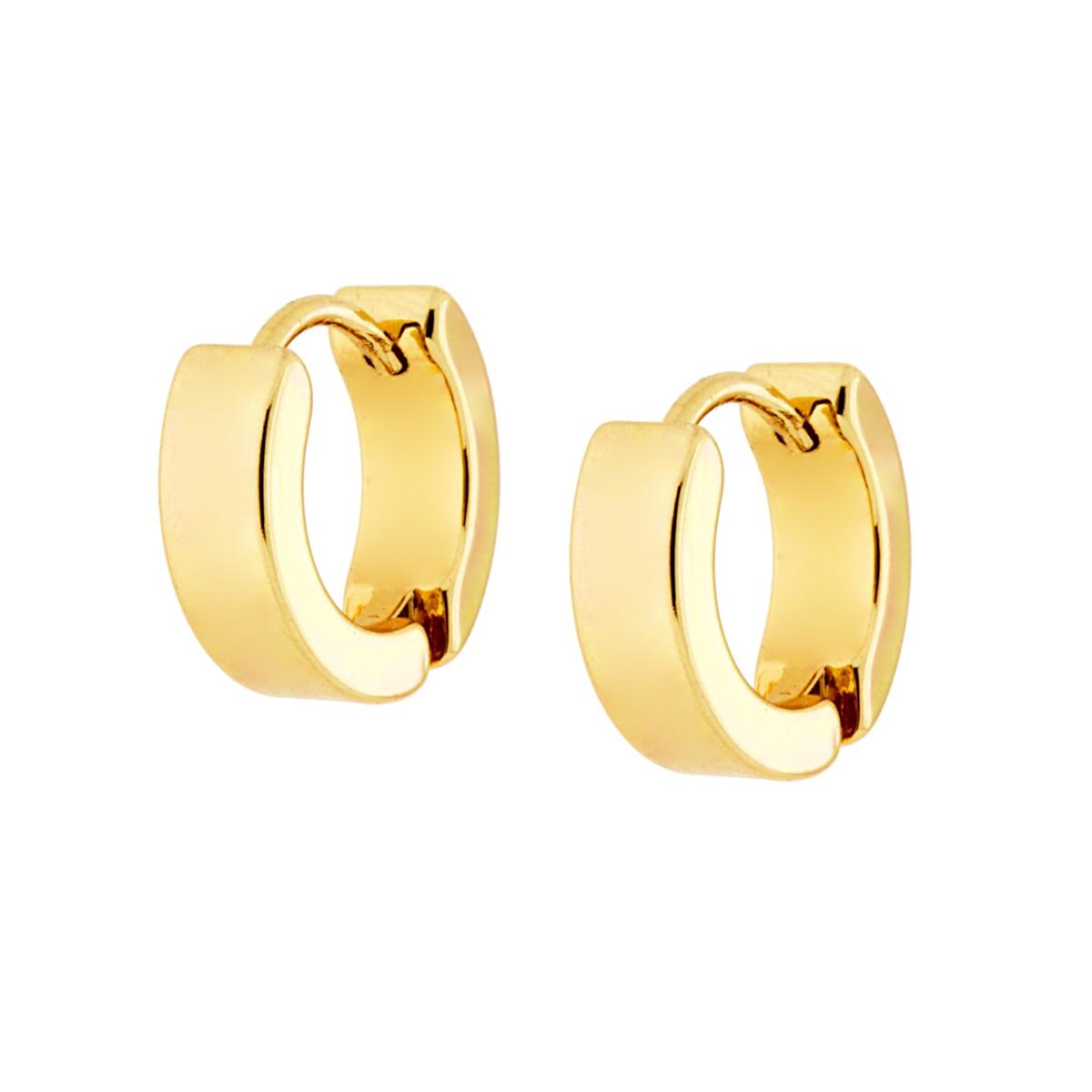 Orecchini Cerchio Galvanica Oro mm 13 in ACCIAIO