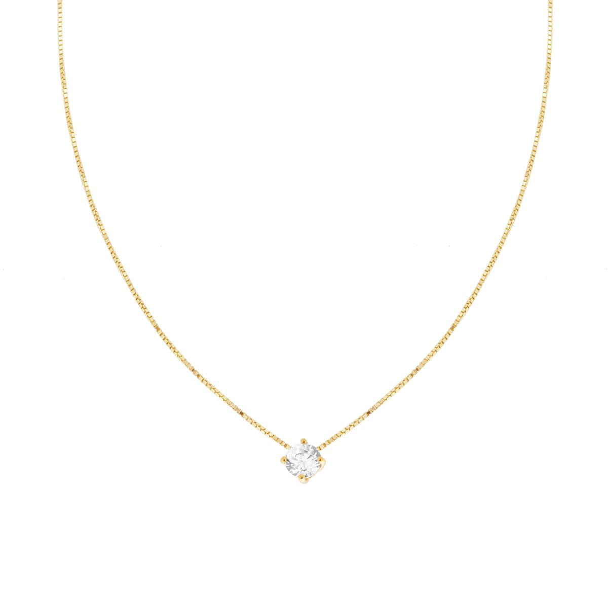 Collana catena Veneziana Diamantata con Punto Luce mm 5 in ARGENTO 925 Galvanica Oro