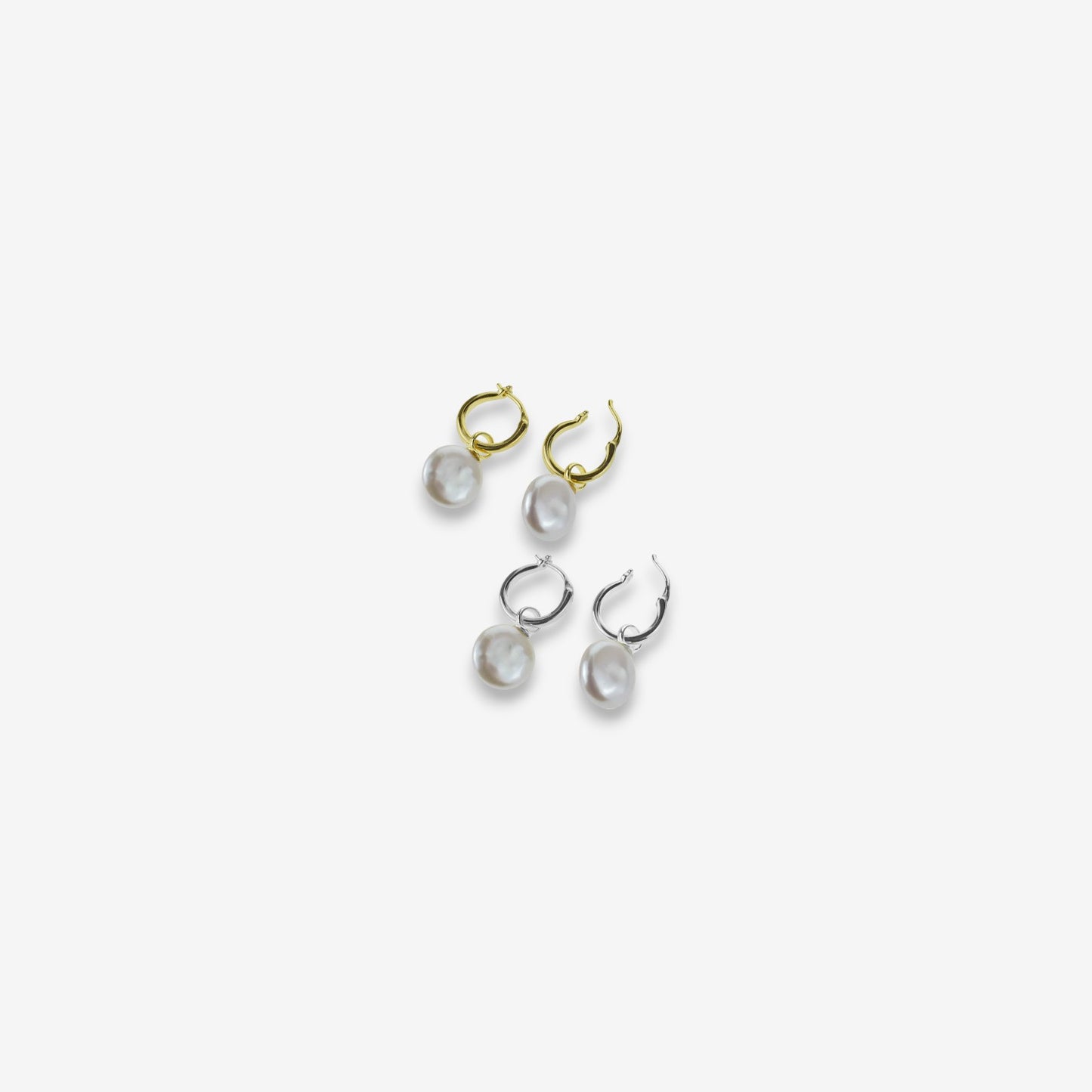 Orecchini Donna in Argento 925 con perle di fiume