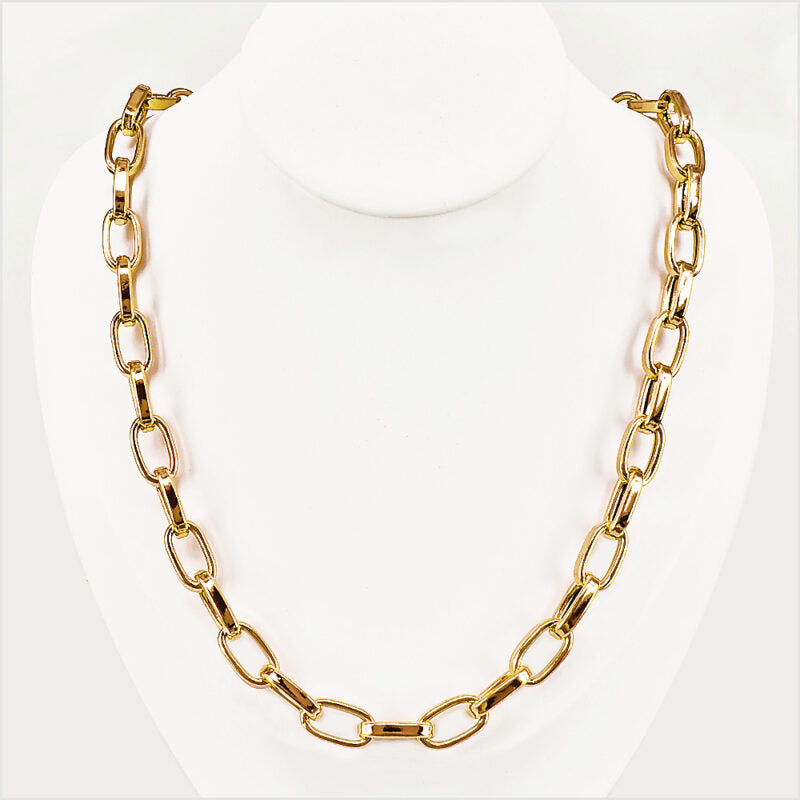 Collana a maglia ovale in Argento 925