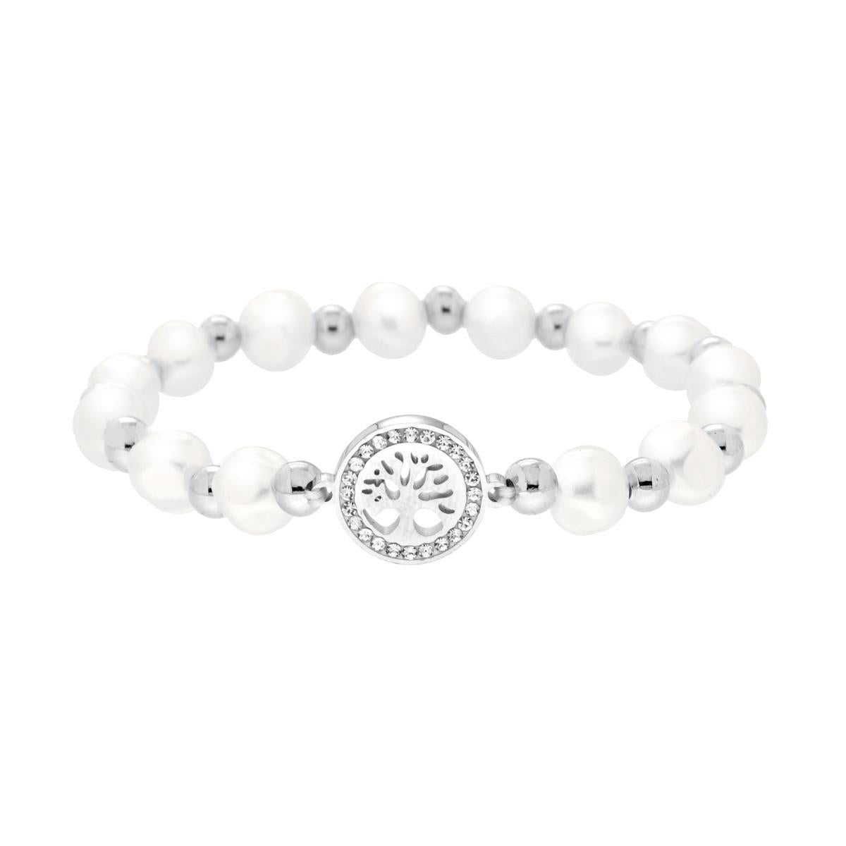 Bracciale in PVC Caucciu Nero con Accessorio Targa in ACCIAIO