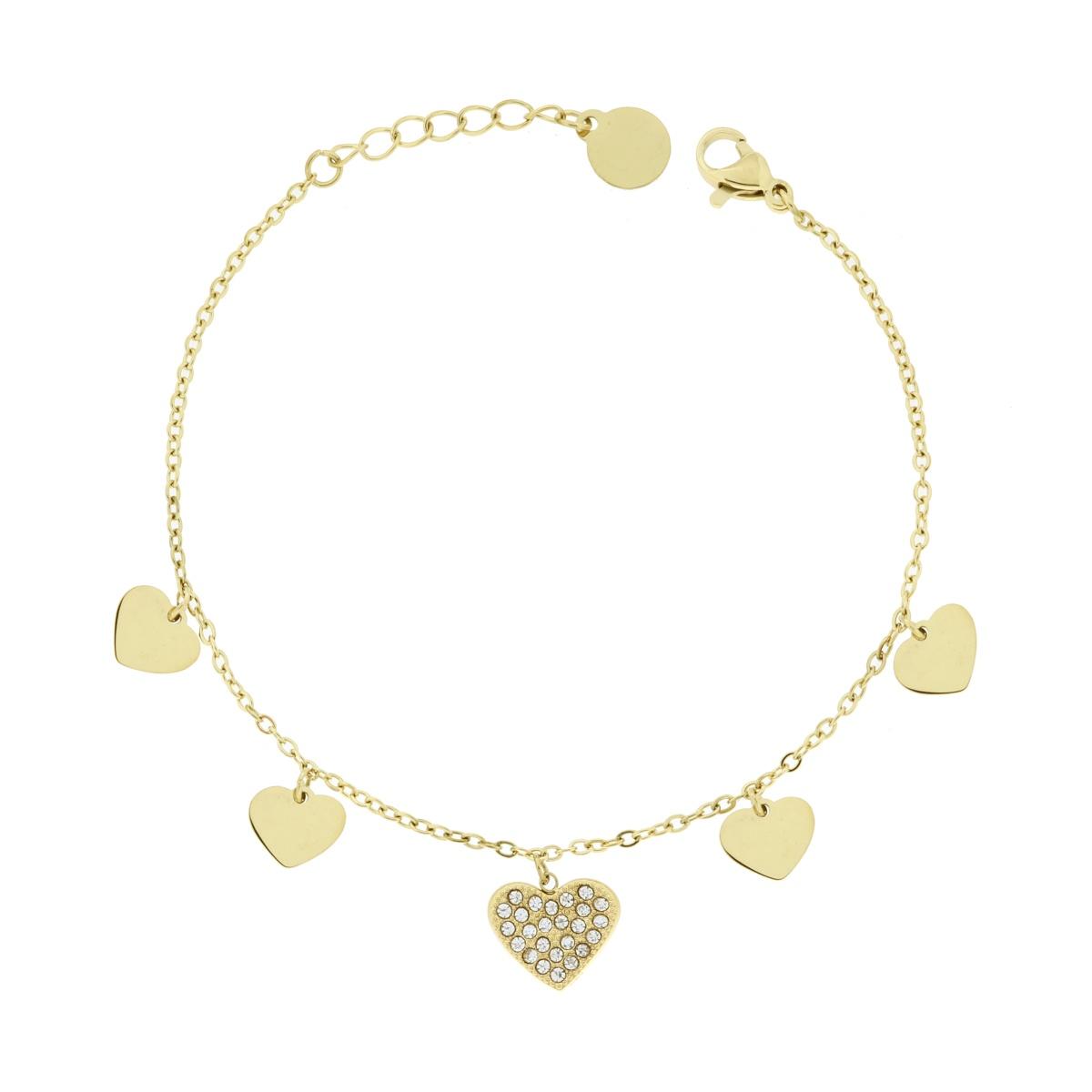 Bracciale Tennis Griffe cm 18 con Zirconi mm 2 Rosso Rubino in ARGENTO 925 Galvanica Rodio