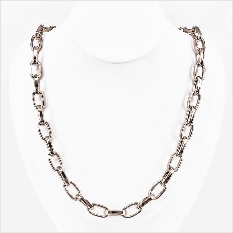 Collana a maglia ovale in Argento 925