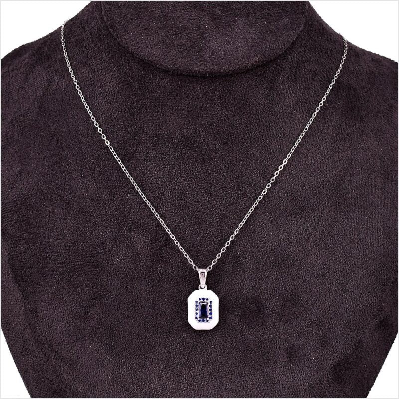 Collana in Argento 925 con zircone smaltato