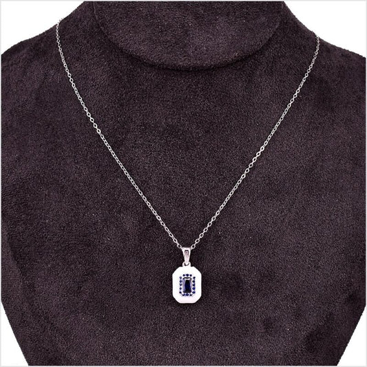 Collana in Argento 925 con zircone smaltato