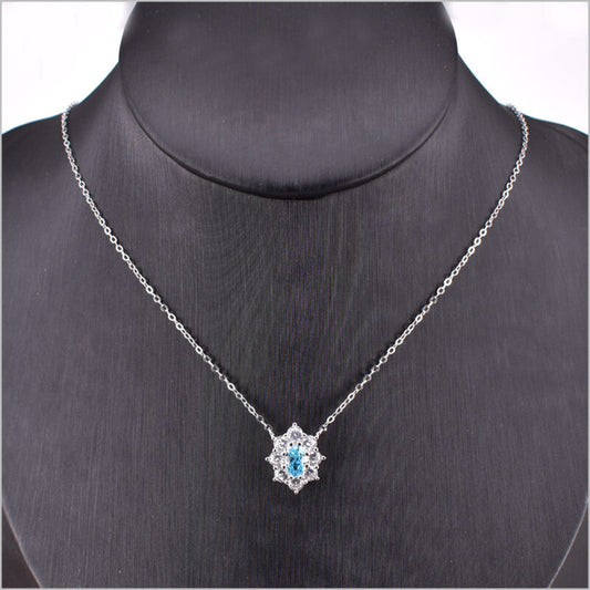 Collana con ciondolo zirconato in Argento 925