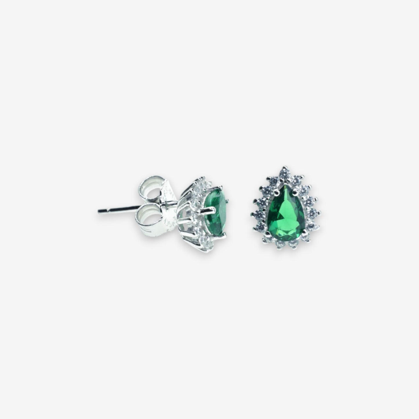 Orecchini Donna in Argento 925 con zirconi a goccia