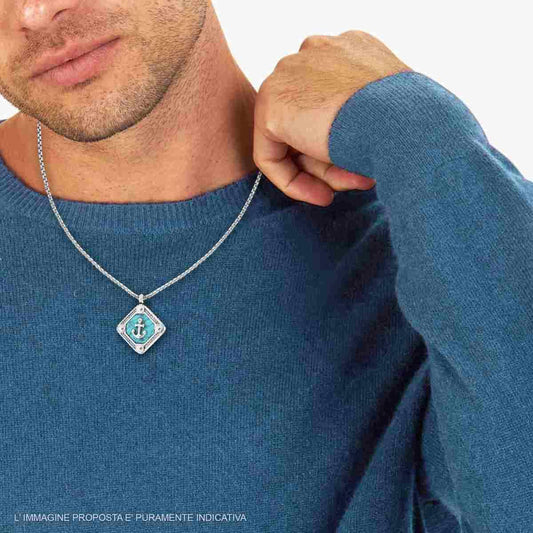 Collana Uomo Ancora in Acciaio Inox