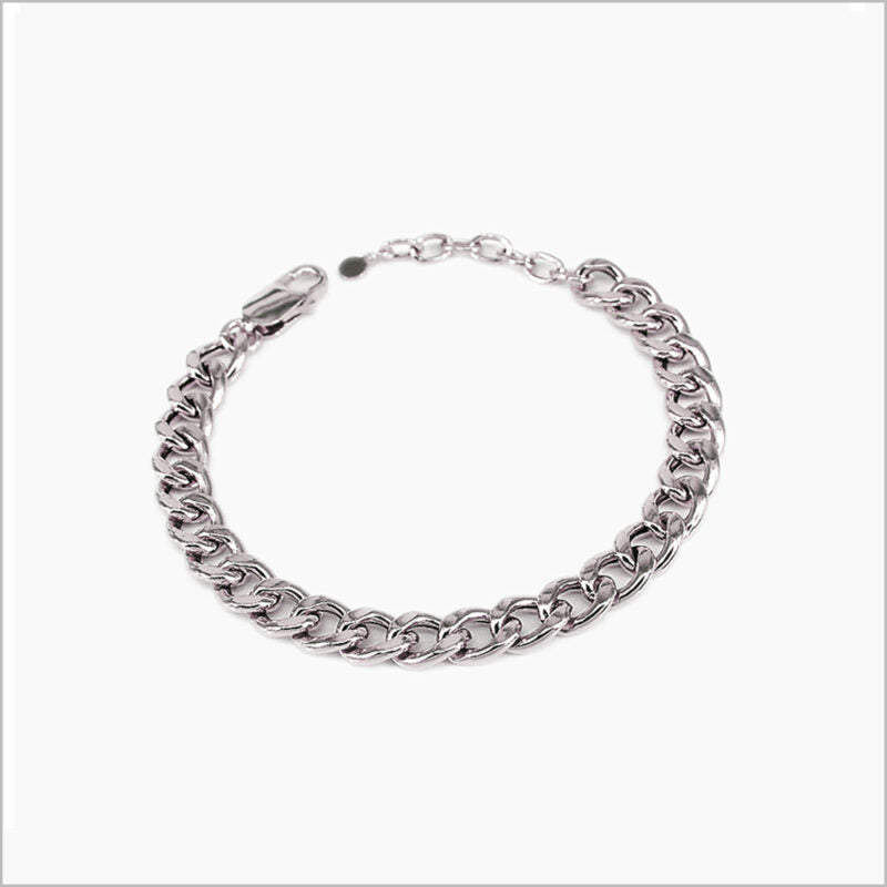 Bracciale a maglia groumette in Argento 925