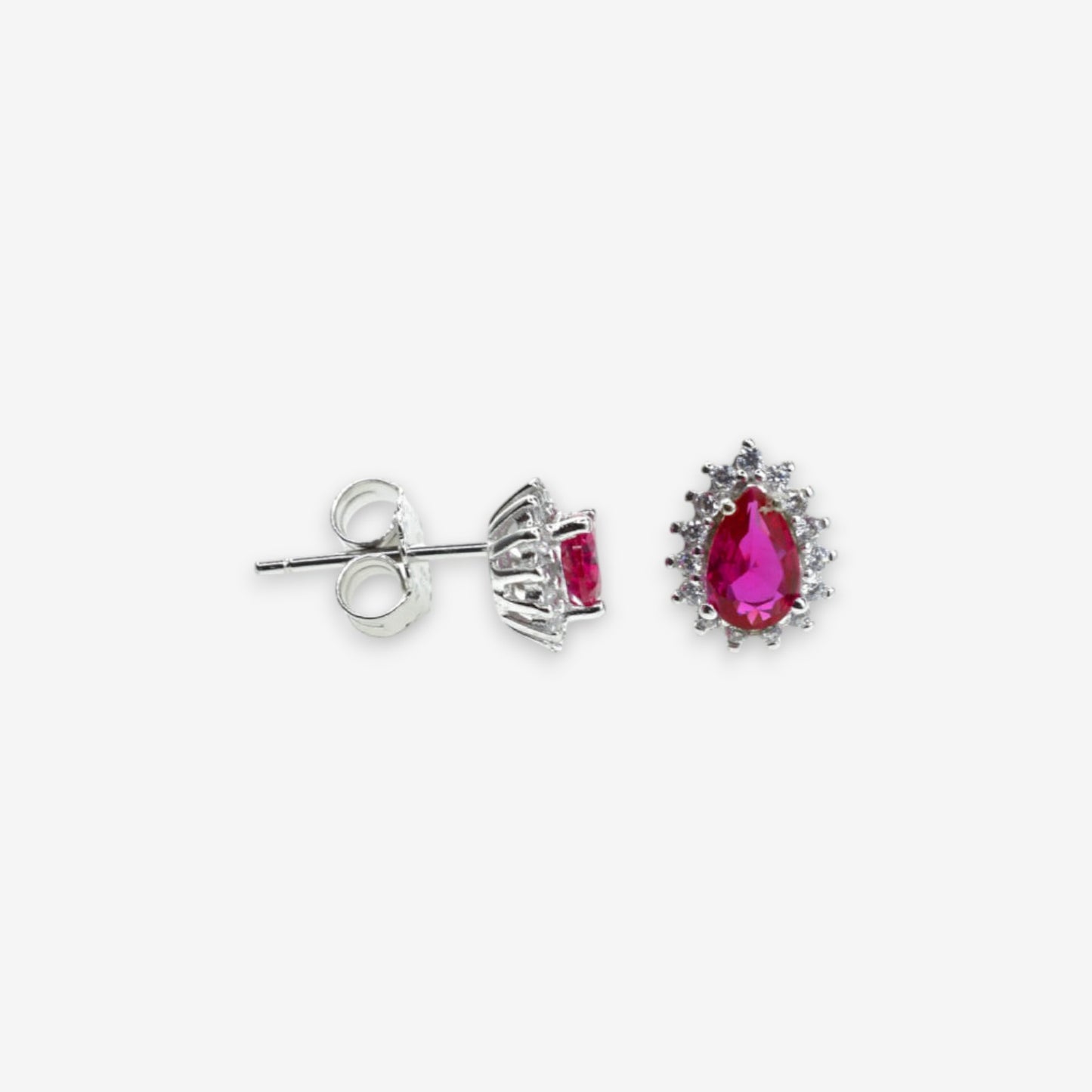 Orecchini Donna in Argento 925 con zirconi a goccia