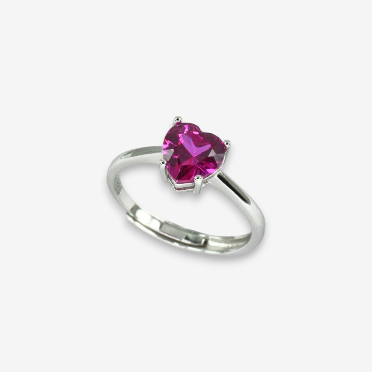 Anello Donna Cuore Dell'Oceano in Argento 925 Regolabile