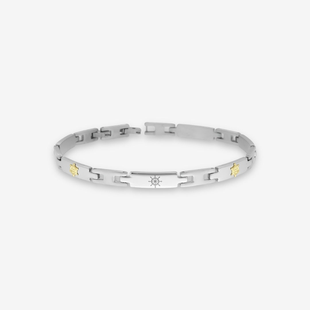 Bracciale Uomo Timone In Acciaio Inox