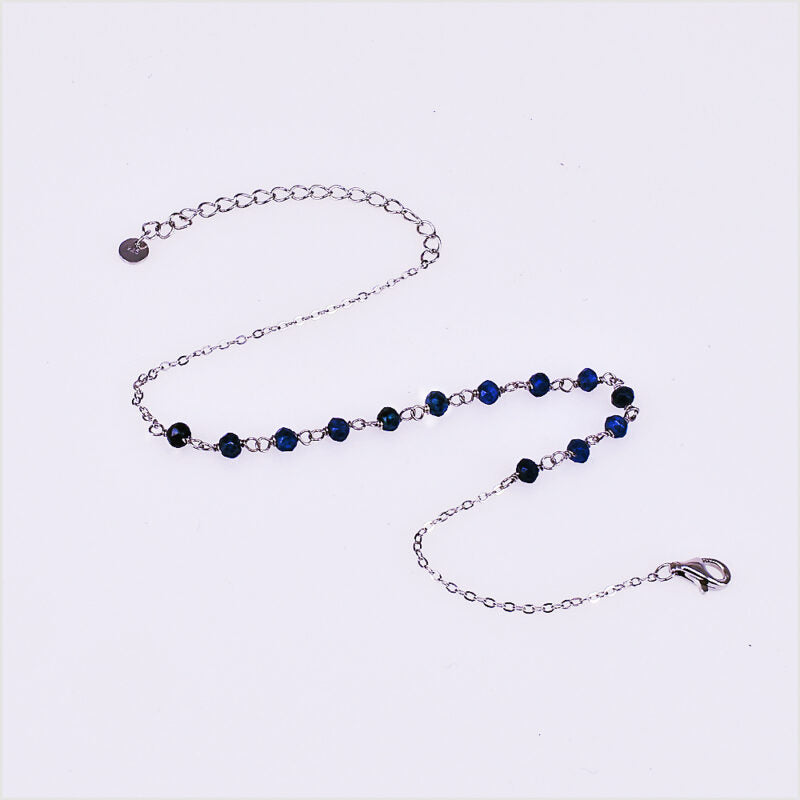Cavigliera Donna con Cristalli in Argento 925