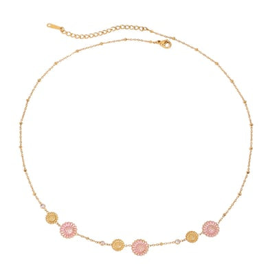 Collana Donna Flower in Acciaio Inox