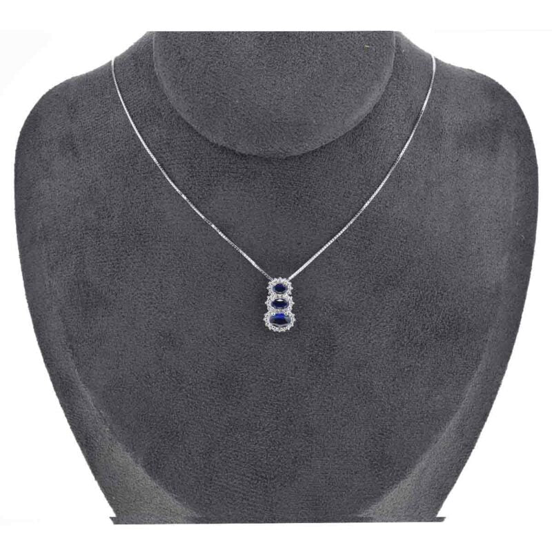 Collana in Argento 925 con ciondolo zirconato