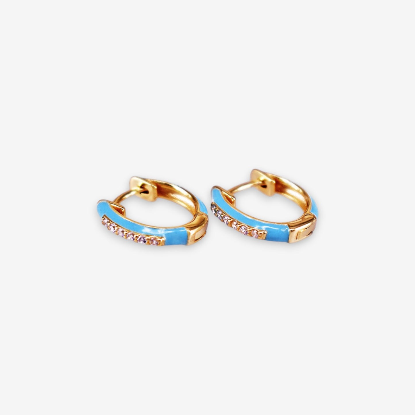 Orecchini Donna in Argento 925 smaltati con zirconi