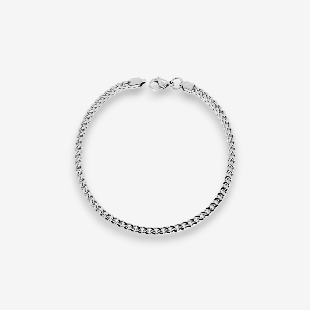 Bracciale Uomo Catena Groumette In Acciaio Inox
