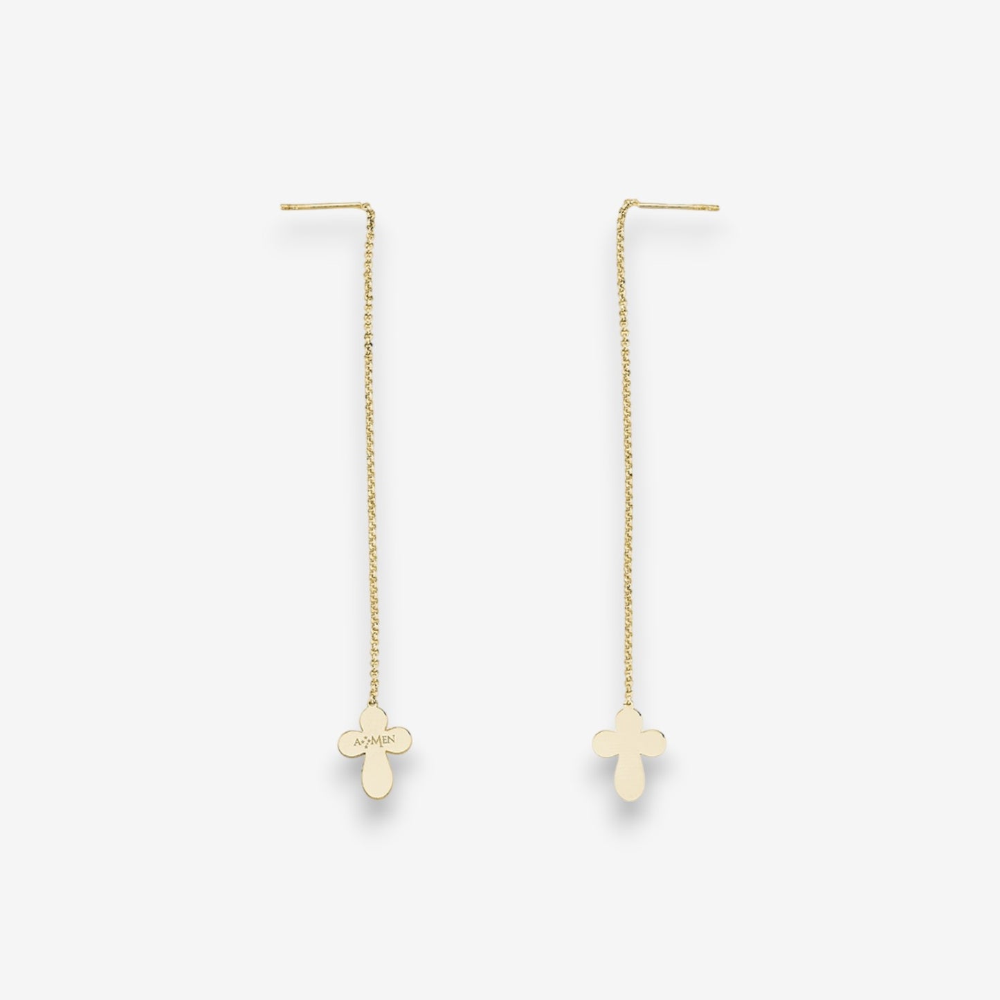 Amen Orecchini Donna Croce in Argento 925