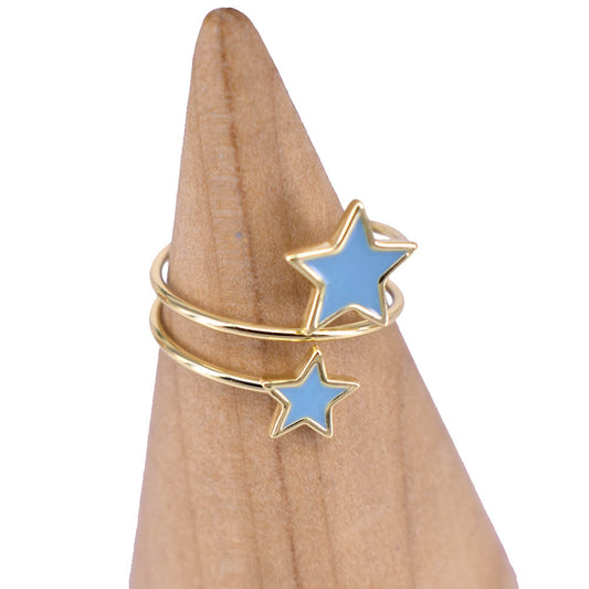 Anello Donna Galassia in Argento 925 Regolabile smaltato