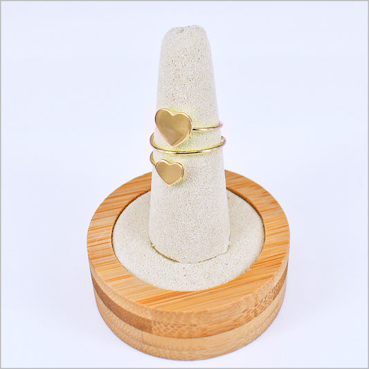 Anello Donna in Argento 925 Regolabile con cuori