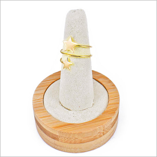 Anello Donna in Argento 925 Regolabile con stelle