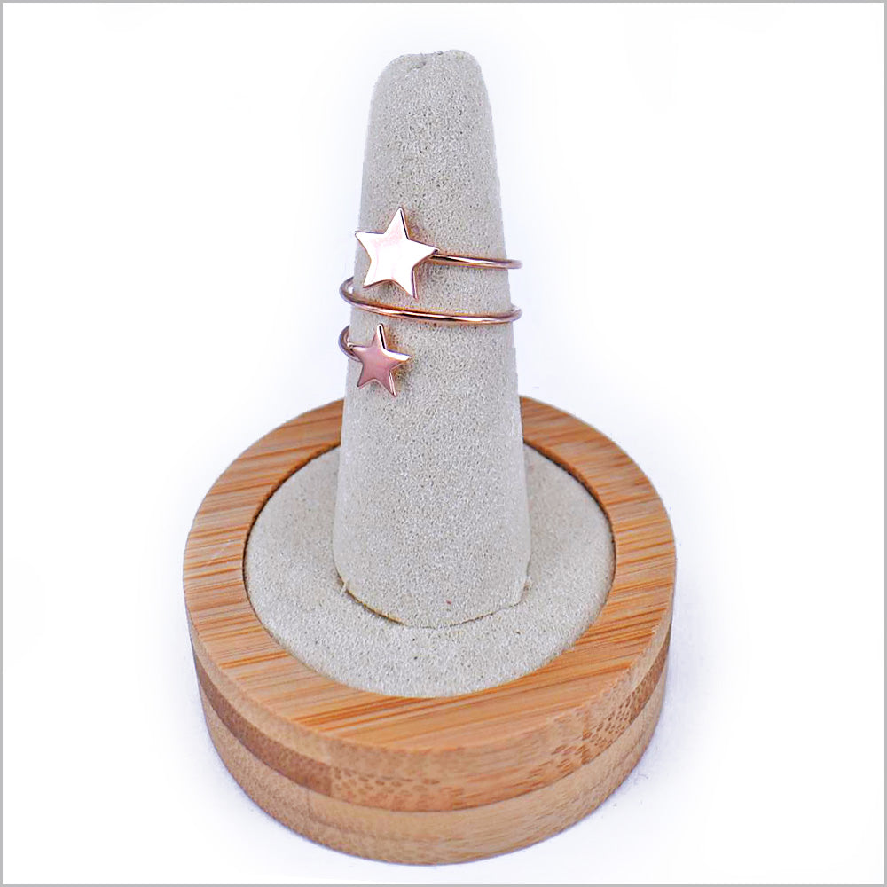 Anello Donna in Argento 925 Regolabile con stelle