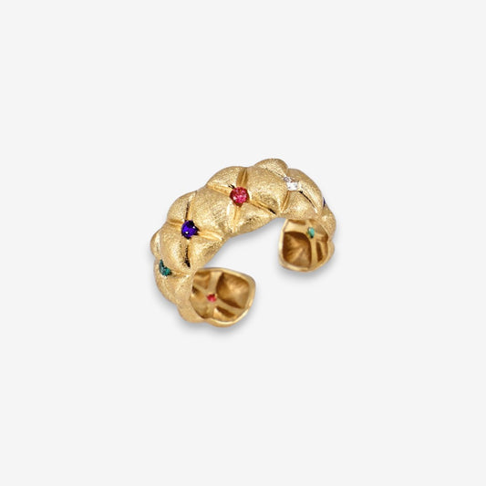 Anello Donna in Argento 925 satinato con zirconi