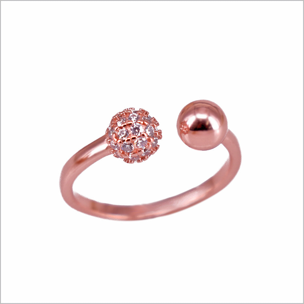 Anello Donna Pave in Argento 925 con zirconi