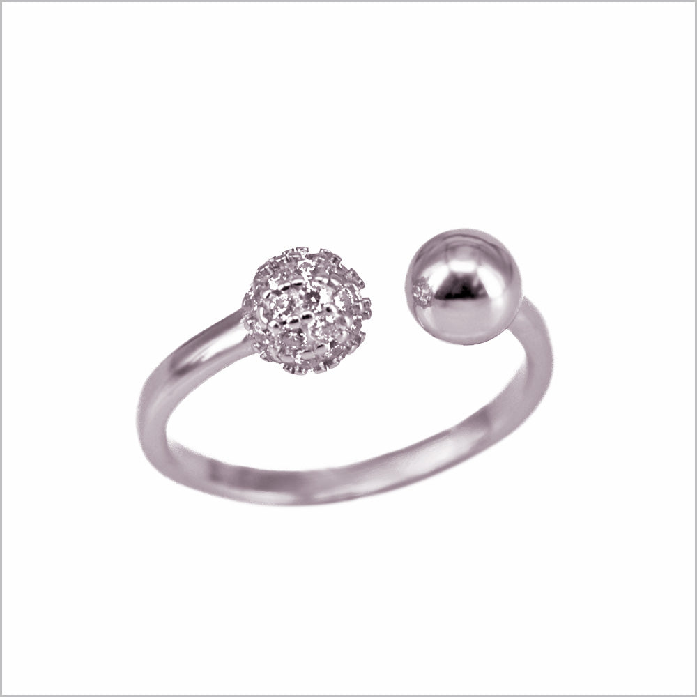 Anello Donna Pave in Argento 925 con zirconi