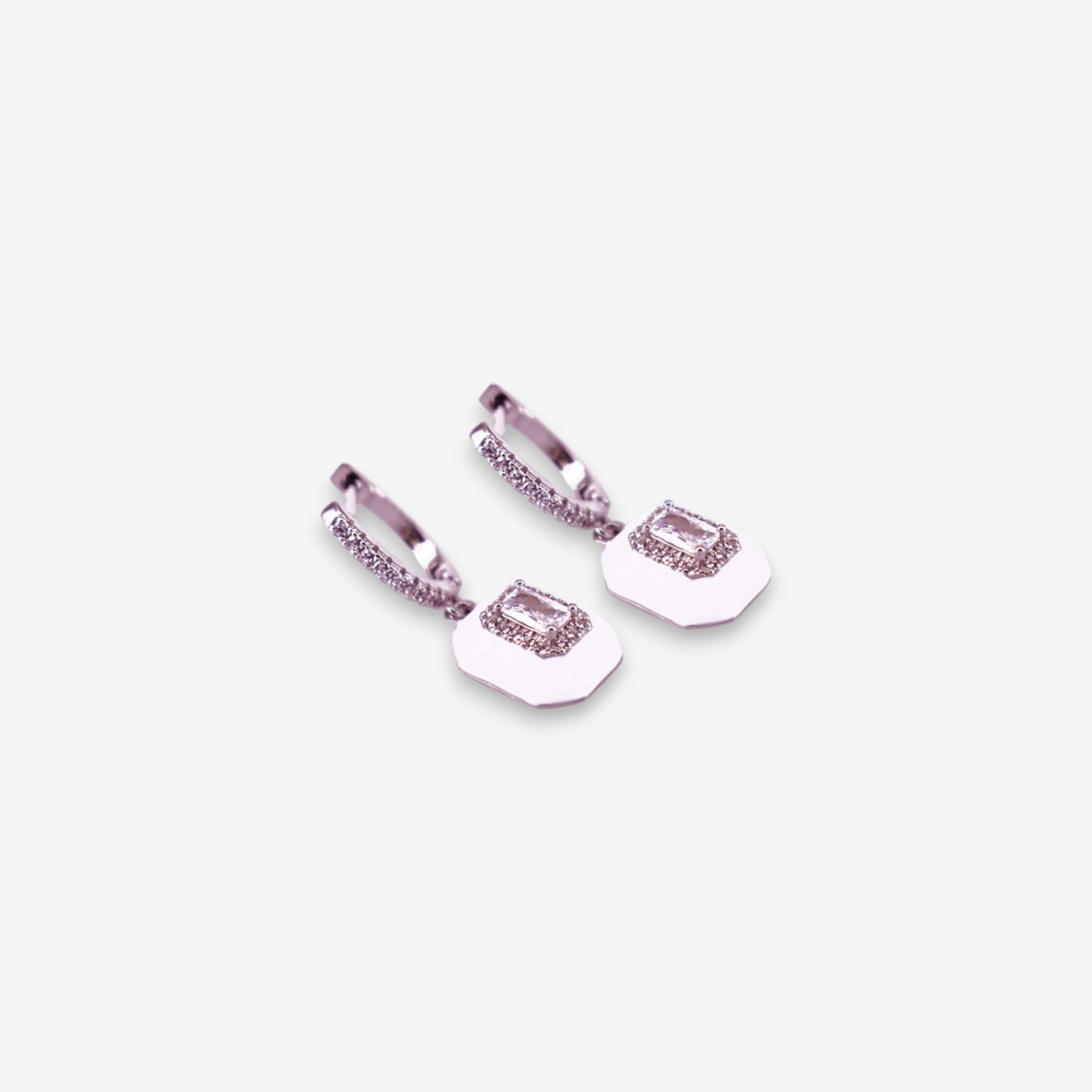 Orecchini Donna in Argento 925 smaltati con zirconi
