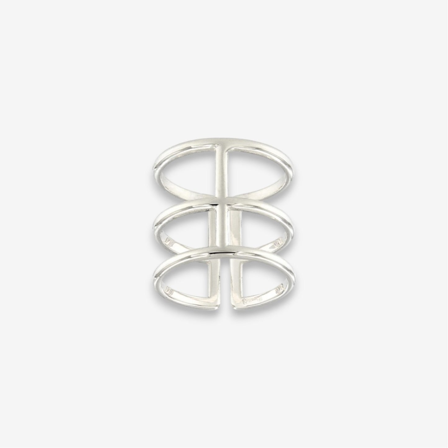 Anello Donna in Argento 925 Regolabile a tre file