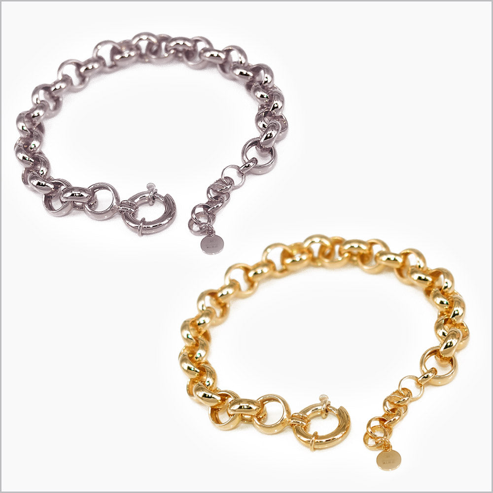 Bracciale Catena Rolò in Argento 925