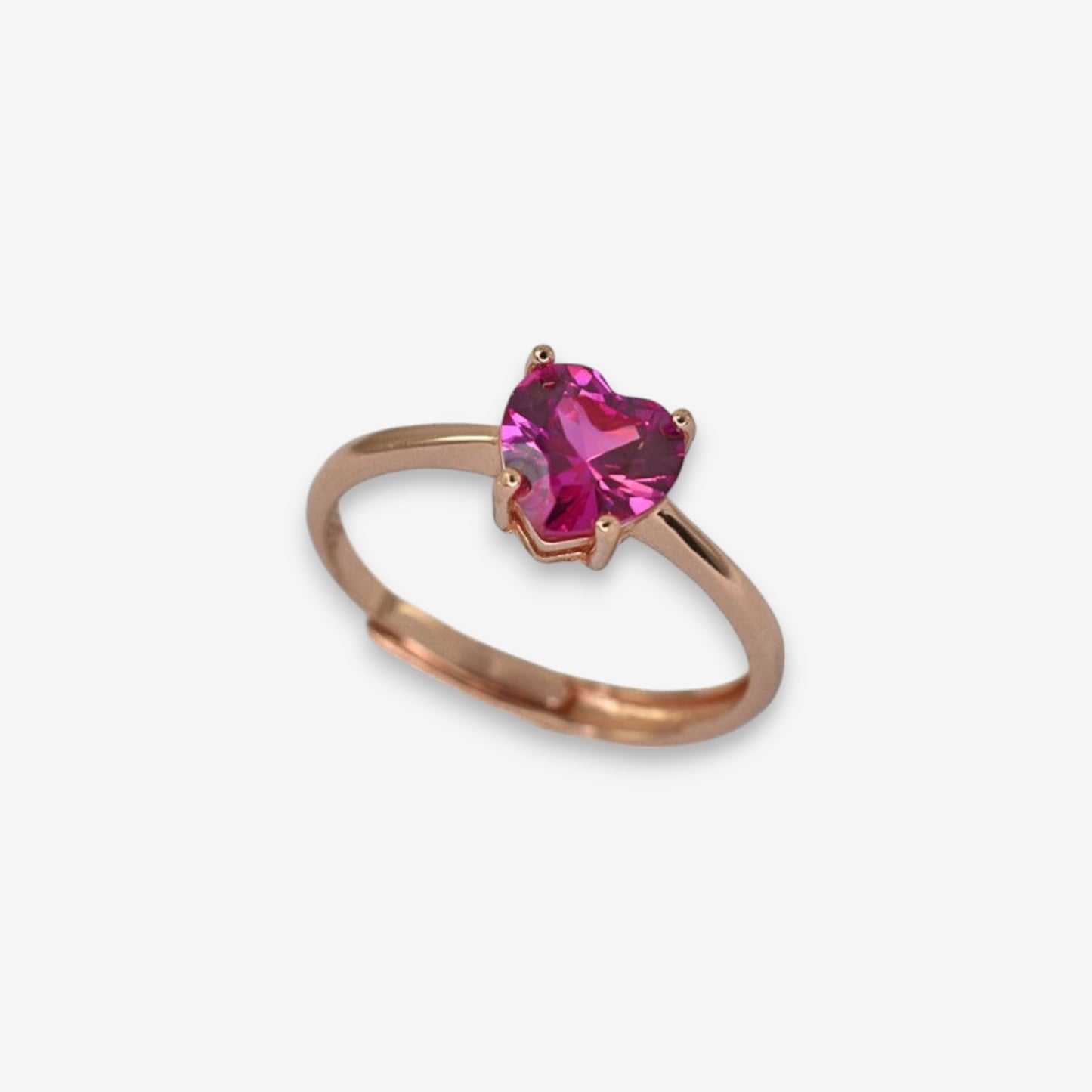 Anello Donna Cuore Dell'Oceano in Argento 925 Regolabile