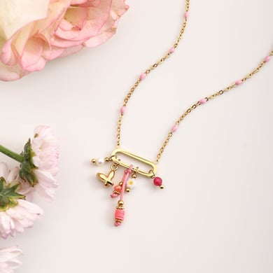 Collana Donna in Acciaio Inox con ciondoli