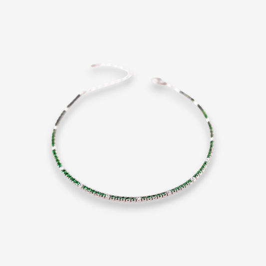 Bracciale Tennis Donna in Argento 925 con zirconi colorati e bianchi