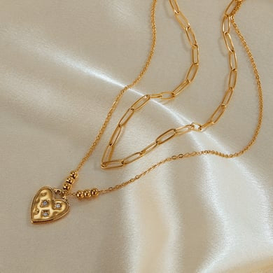 Collana Donna in Acciaio Inox con ciondolo a forma di cuore
