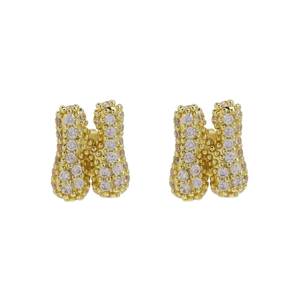 Orecchini Donna Iniziali Bubble in Acciaio Inox