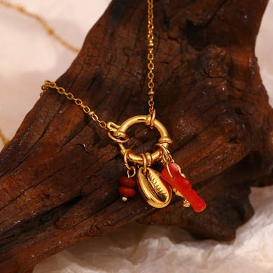 Collana Donna in Acciaio Inox con ciondoli