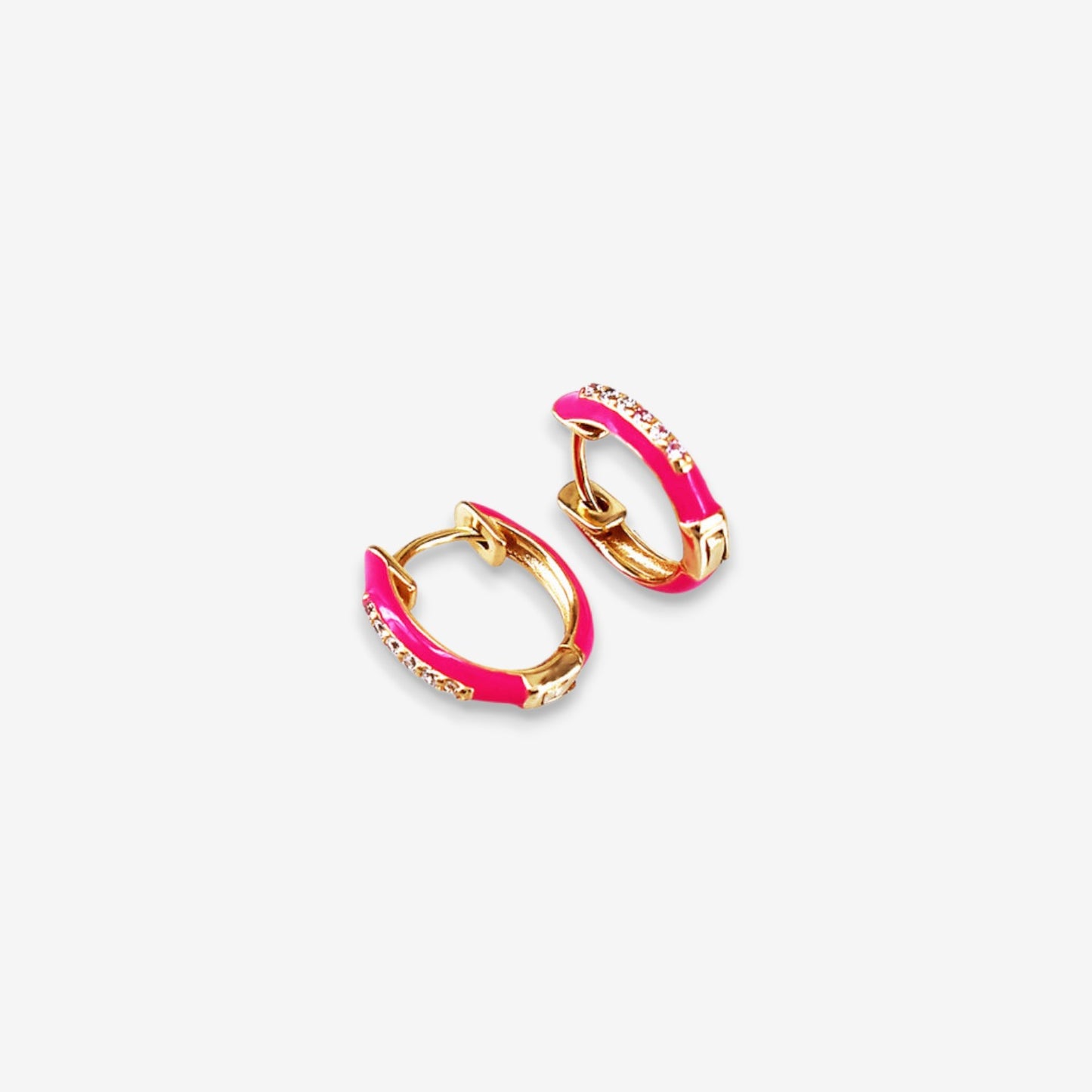 Orecchini Donna in Argento 925 smaltati con zirconi
