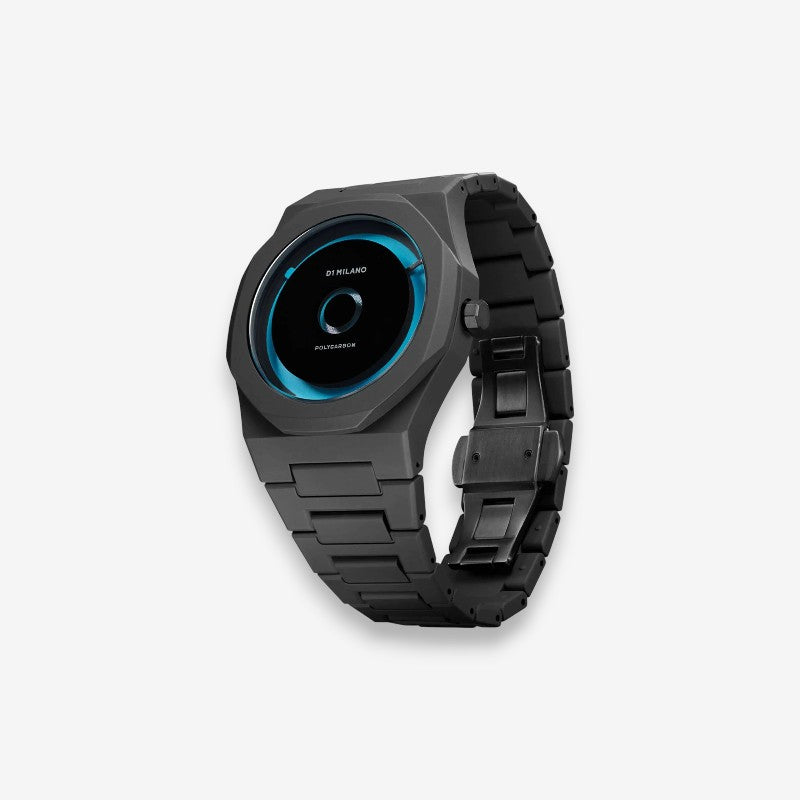 D1 Milano Polycarbon Blu Led D1-PCBJ28 Orologio Quarzo Uomo 2