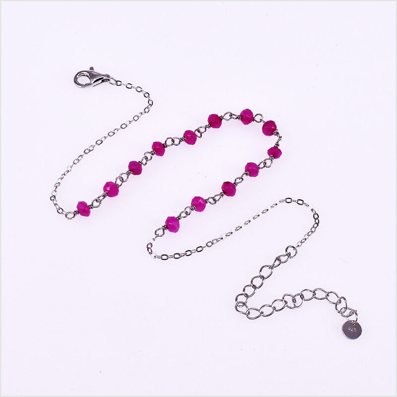 Cavigliera Donna con Cristalli in Argento 925