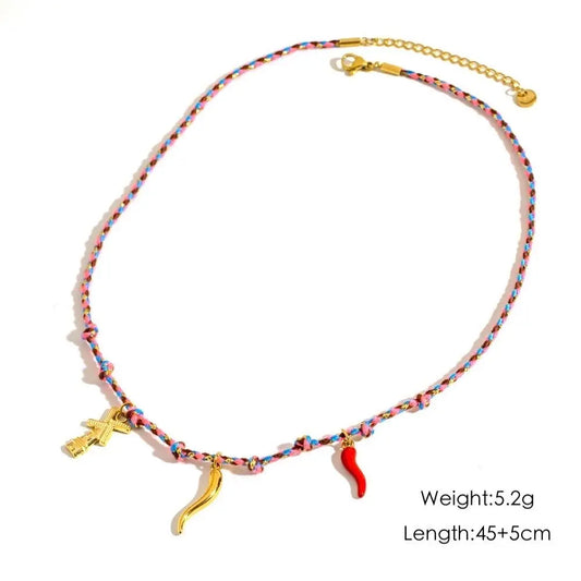 Collana Donna Sun in Acciaio Inox