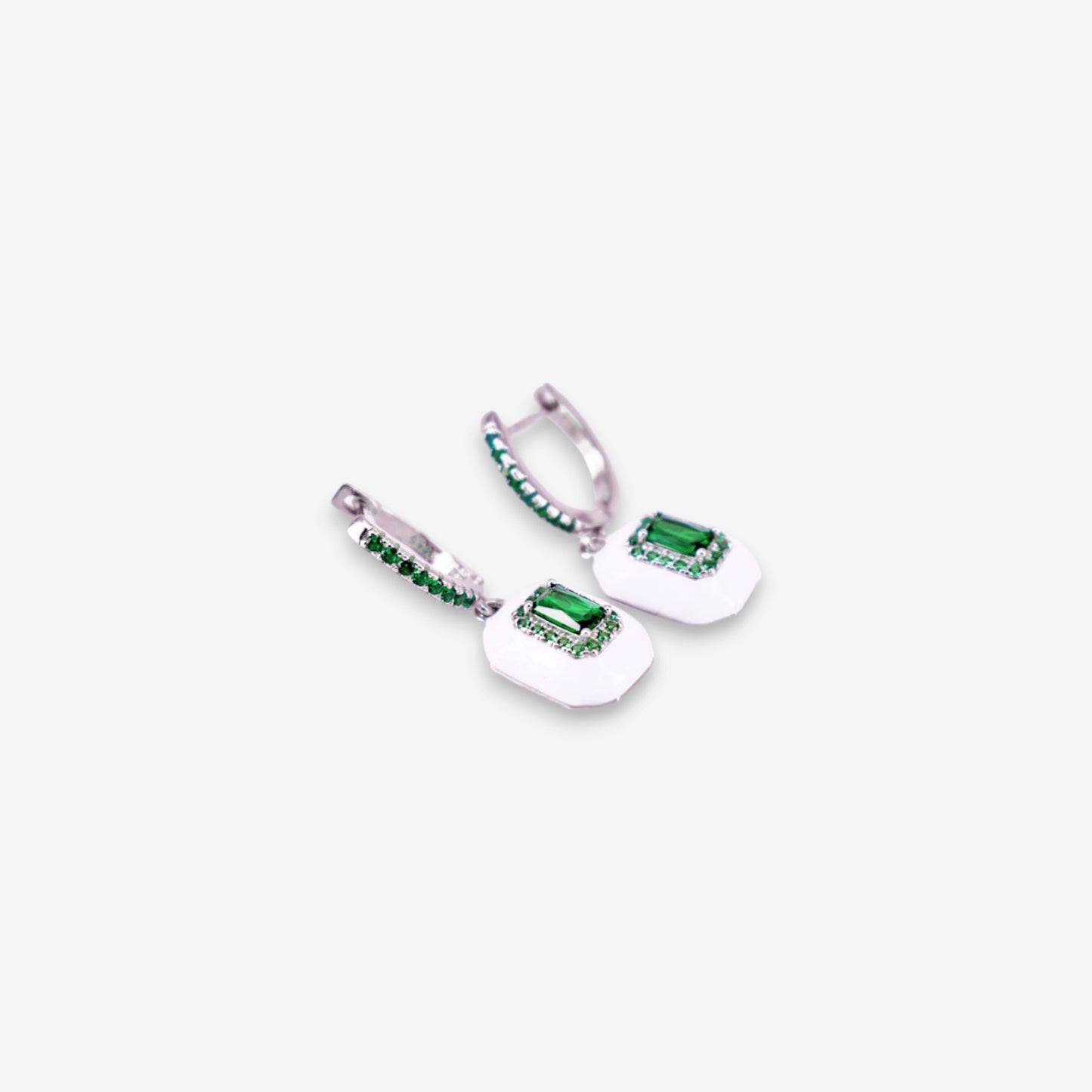 Orecchini Donna in Argento 925 smaltati con zirconi