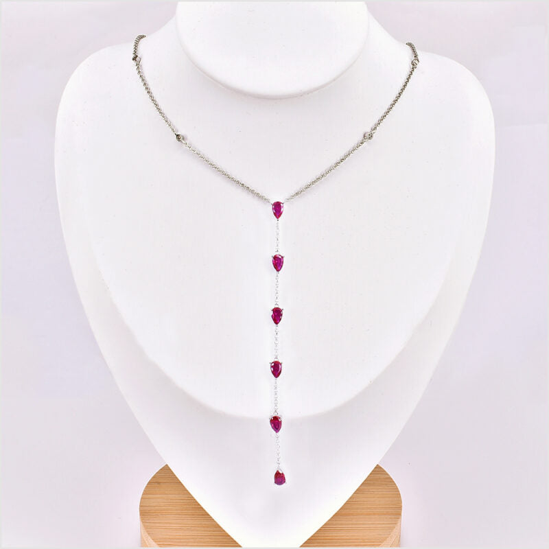 Collana in Argento 925 con zirconi a goccia